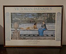 Vintage framed museum poster