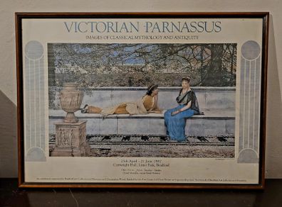 Vintage framed museum poster