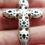 THOMAS SABO Sterling Silver Black Onyx Cross Charm Pendant Image 8