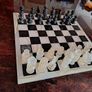 Large and heavy marble chess set Image 2