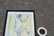 1960's Original Watercolour Golfing Caricature