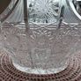 Clear cut/ pressed glass basket Image 2