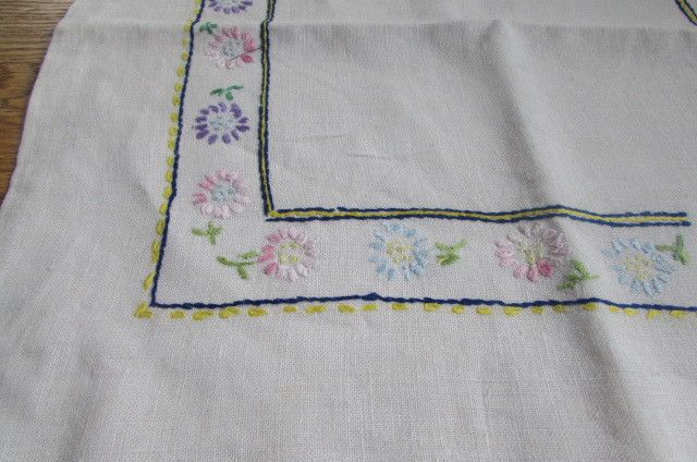 Vintage Embroidered Cushion for Sale