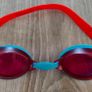 Speedo Jet Junior Goggles - Lava Red / Turquoise Image 3