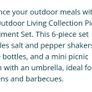 Mini Picnic Bench with Umbrella Image 5