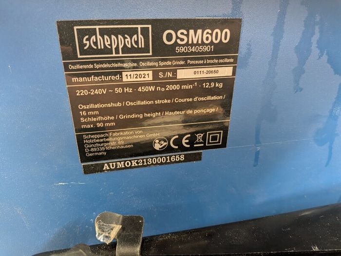 Scheppach bobbin sander
