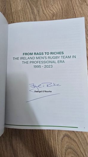 from rags to riches by Fergal o'Rourke