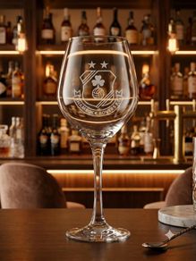 Shamrock Rovers Engraved Wine Glasses