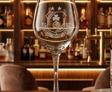 Shamrock Rovers Engraved Wine Glasses