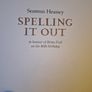 Seamus Heaney Spelling It Out Image 3