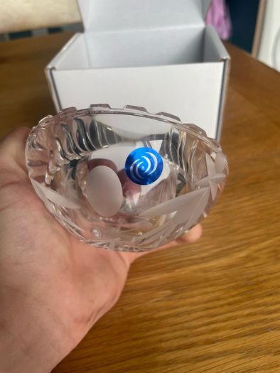 Dingle crystal hand-made ashtray / mini-bowl
