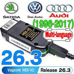2026 For Vagcom V26.3 For Vag Hex V2 Atmega162 Multi-language Unlimited Vins For Vw For Audi Skoda Seat Usb Interface