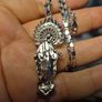 Silver Tone Virgin Mother Mary Necklace Image 5