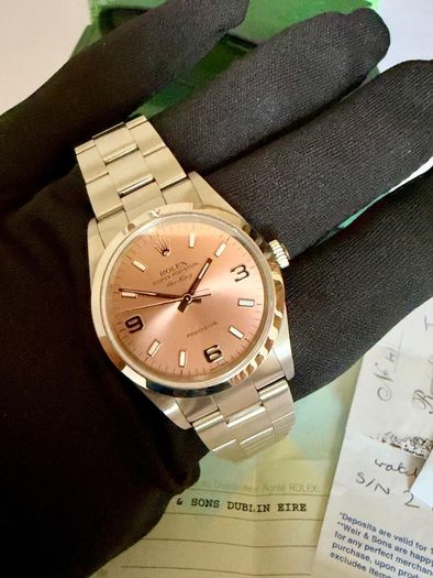 Rolex Air King pink 34mm