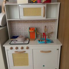 Kids kitchen from unknown company and fridge from Zara