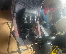 racing wheel + shifter, racing seat and Xbox series s