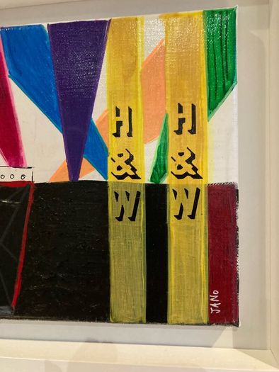 Original Art Original Painting of Titanic Harland Wolf