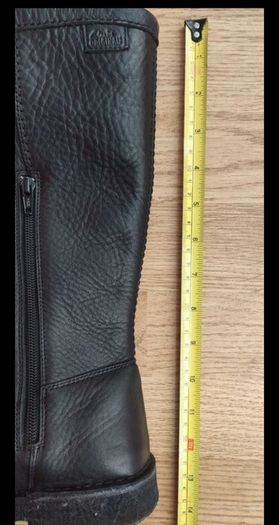 Clarks Originals Black Pebbled Leather Tall Knee High Boots  UK 6 / EU 39