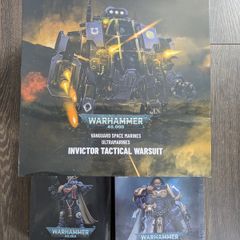 Joytoy Warhammer Ultramarines Invictor Warsuit Primaris Captain Sidonicus and Captain Voltian 1/18 scale action figures