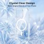 Magnetic Case for iPhone 15 Pro Max Clear Compatible with MagSafe, [Hard PC Back, Soft TPU Bumper] Shockproof Protective Transparent Magnetic Case Cover for Apple iPhone 15 Pro Max Image 2