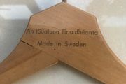 Vintage "An TSualann Tir A Dheanta" Clothes Hanger.