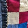 Antique patchwork quilt throw Image 6