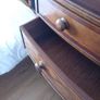 Bowfront mahogany chest of drawers. Image 8