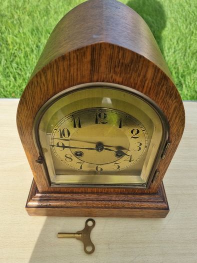 Antique German Junghans mantel (or shelf) clock
