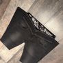 Vintage Vibe Embroidered Low Waist Black Jeans.Statement Waist V XS 6-8 Image 4
