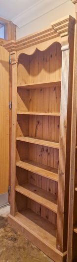 Solid Pine Bookcase - 198cm Tall