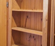 Solid Pine Bookcase - 198cm Tall