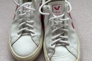 Veja white and pink leather size 38