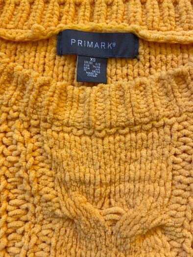Ladies Mustard Chenille jumper Size XS