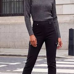 Black Cargo Trousers