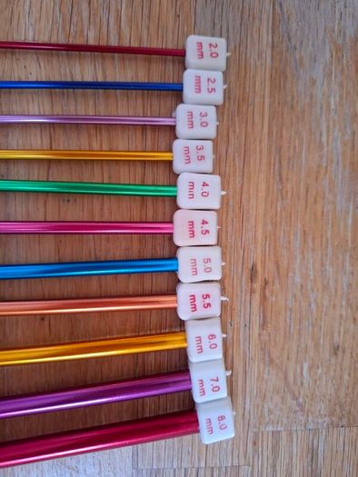 Set of Tunisian crochet hooks