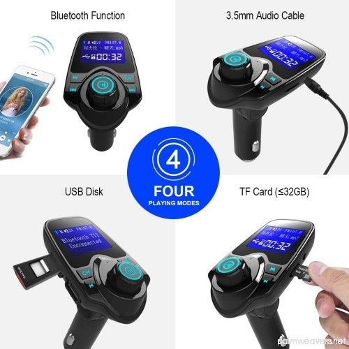 Wireless Bluetooth FM Transmitter Modulator Car Kit MP3 Player Dual USB Charger