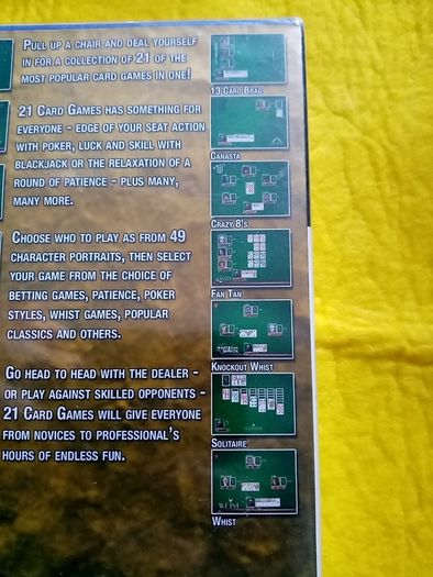 21 card games PlayStation 2 ps2 games Original