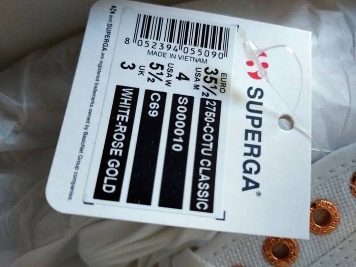 superga white size uk 3