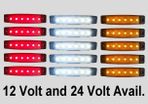 LED Side Marker Lights 12 Volt (x5)