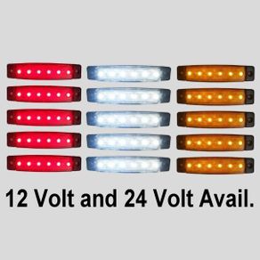 LED Side Marker Lights 12 Volt (x5)