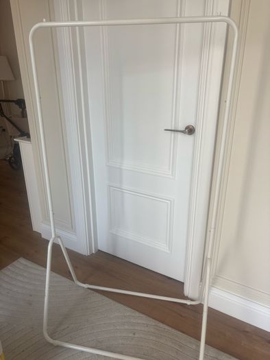 FREE two white hanging rails