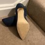 NEXT Shoes Navy Suede Heels Image 10