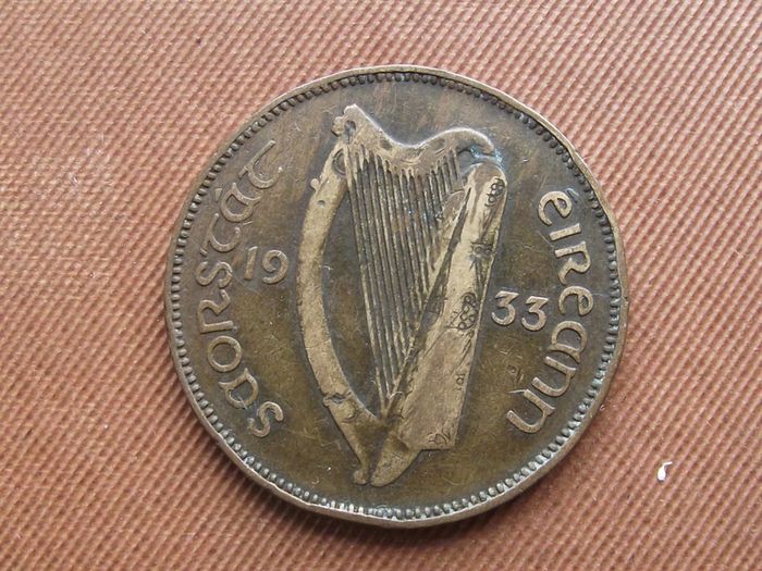 1933 Irish Free State. Irish Half Penny