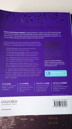 Brymans Social Research Methods 6th Edition Clark Foster Sloan and Bryman