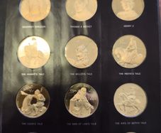 First Edition Proof Set Coin Collection - Chaucer and the Canterbury Tales