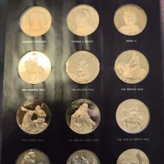 First Edition Proof Set Coin Collection - Chaucer and the Canterbury Tales