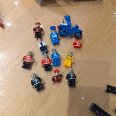 Mega Bloks figures and bike