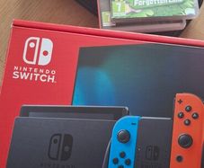 Nintendo Switch and accessories plus 2 games