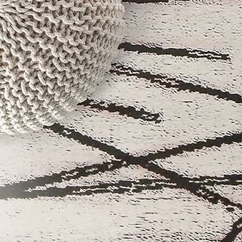 MULTIPLE SIZES AVAILABLE | Living Room Large Modern Soft Area Rugs Modern Simple Style Short Pile Beige pattern Carpet for Living Room Bedroom(80 x 120 cm, Beige)