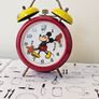 Vintage Bradley Micky Mouse Alarm Clock Mechanical Wind up 1970s Licencesed Disney clock Image 6